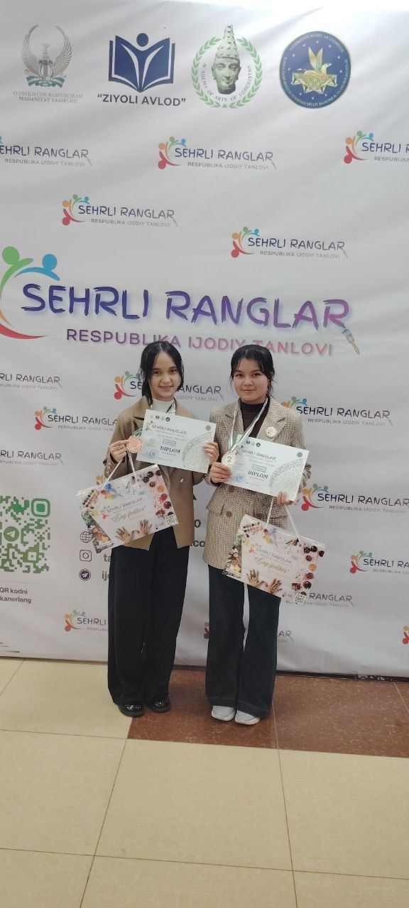 Joriy yilning 6–7-fevral kunlari Toshkent shahrida, Kamoliddin Behzod nomidagi Milliy rassomlik va dizayn institutida o‘tkazilgan “SEHRLI RANGLAR” respublika tasviriy va amaliy san’at ijodiy tanlovi o‘tkazildi